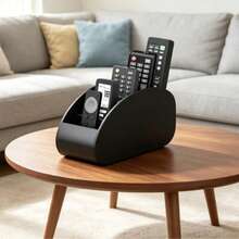 1pc Multi-Compartment Remote Control Storage Box - Multifunctional Desktop Tray, Suitable For TV/Remote Control, Stationery, Glasses, Cosmetics And Small Items; Space-Saving Bedside Storage Box, Suitable For Home And Office Use, Also Perfect For Father's Day, Mother's Day, Halloween, Christmas, Party, Birthday And Other Holiday Gifts. - Multicolor - View 2