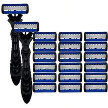 2 Handles + 18/36 Replacement Blades - Sharp Stainless Steel Blades, 6-Layer Blade Head, Smooth Shaving, Comfortable Grip, Durable - Multicolor - View 17