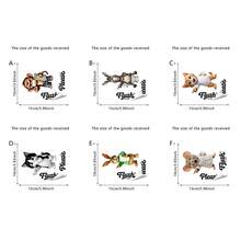 1/6pcs Please Flush Reminder PVC Decals.Donkey Cat Monkey Mouse Pattern Design Practical Daily Home Decor & Small Gift For Restroom Toilet Prompt Use - Multicolor - View 2
