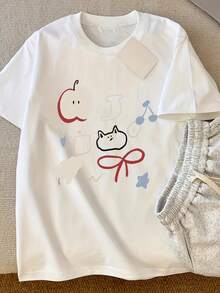 Women T-Shirts - 白色 - 查看 8