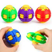 Infinite Rotation Gyro Ball Toy, Finger Press Spinning, Cool Appearance, Boredom Entertainment Toy, Best As Classmate Gift, Classroom Prize, Party Gift, Multi-Item Fidget Toy Pack (Random Color And Style) - Multicolor - View 1