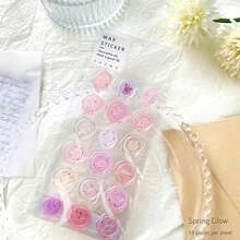 18pcs Vintage Wax Seal Candy Stickers, Suitable For Scrapbooking, Journaling, Stationery And Art Supplies, Used For Envelope Sealing And Journal Decoration - A - View 12
