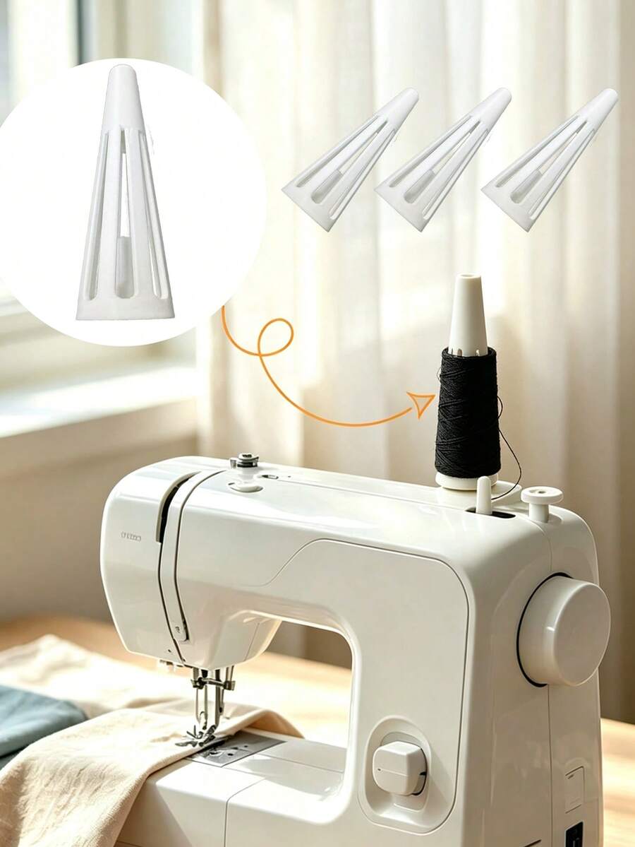 Conical Spool Stabilizer, Open Spool Holder, Anti-Slip Anti-Shake Sewing Machine Spool Rack, Home And Industrial Sewing Thread Cone Support Tool, Sewing Enthusiast Accessory - Multicolor - View 1