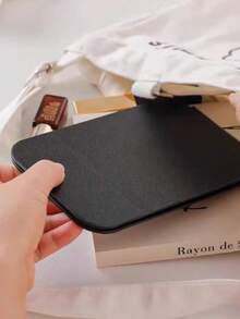 Foldable Makeup Mirror, Portable Standing Mirror For Female Students, Home Desktop Vanity Mirror, Classroom Dormitory Portable Mirror, High-Definition Imaging, Foldable Storage Space-Saving, Compact And Lightweight, Dorm Bedside Desk, Travel Portable, High-Definition Durable, Multi-Angle Adjustable, Simple And Practical, Gift For Best Friend And Classmate, Dormitory Essential, Home Essential - Black - View 9