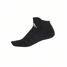 Kaos kaki olahraga kasual adidas, bergaya, serbaguna, warna polos, unisex, putih. - Hitam - View 2