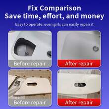 1 Bottle Ceramic Repair Agent - Super Strong Waterproof Adhesive, Effectively Repairs Sink Cracks, Powerful Crack Glue, Suitable For Bathtub, Toilet, Sink Repair And Renovation - White - View 4