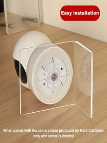 1pc/2pcs Transparent Acrylic Desktop/Wall-Mount Camera Bracket, With 1/4" Screw Interface, 35° Tilt, Suitable For Home Monitoring, Mini Cameras And Fill Lights. Easy Installation, Suitable For Indoor Use - Multi-color - View 4