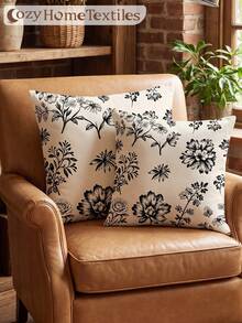 1pc/2pcs Printed Pillowcase (Pillow Insert Not Included), Single-Sided Print, Soft And Breathable, Skin-Friendly And Durable, Suitable For Home Decor, All Seasons, Machine Washable - Multicolor - View 6