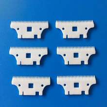 Hair Clipper Replacement Blade 2-Hole Staggered Tooth Ceramic Moving Blade, Wireless Hair Clipper Replaceable Blade, Suitable For Hair Clippers - Multiple Styles - View 4
