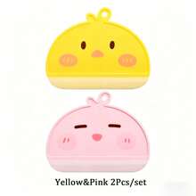 1pc Yellow/Pink Cartoon Squeegee For Glass, Bathroom, Toilet, Sink Countertop Cleaning Tool, Mirror Scraper - Multi-color - View 10