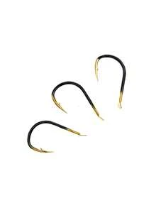 60pcs Black Gold Ise-Ni Barbed Fish Hooks For Crucian Carp, Bass, Carp Fishing Accessories - Black - View 5