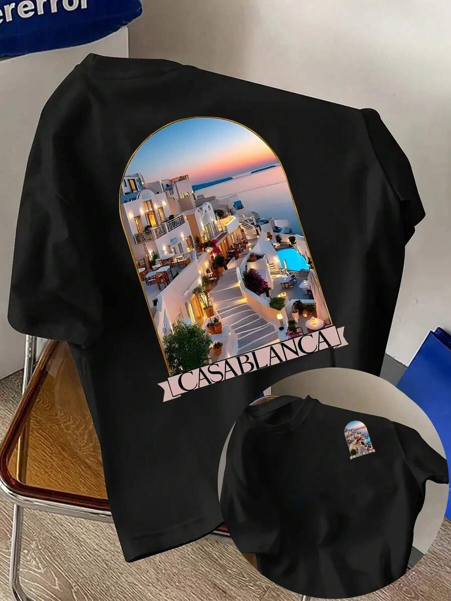 Casablanca Men T-Shirts - 黑色 - 查看 1