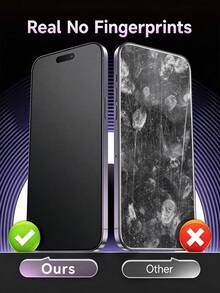 2片裝 18 Pro/18 Pro Max/17 Pro Max 磨砂高清螢幕保護貼，陶瓷軟膜材質，防摔防刮，陶瓷磨砂透明手機配件 - 無色 - 查看 4