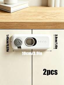 4pcs/2pcs Children Drawer Locks, No-Drill Baby Safety Locks, Suitable For Refrigerator, Cabinet, Drawer And Double Door - Multicolor - View 12