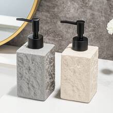 Ceramic Press Lotion Dispenser Bottle, Bathroom Vanity Soap Dispenser For Shampoo, Conditioner & Body Wash. Ideal For Hotels, Kitchens And Shower Rooms, Wabi-Sabi Aesthetic Decor, Essential Refill Storage Container For Household Use - Multicolor - View 5