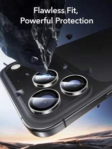3件組透明相機鏡頭保護貼，適用於 iPhone 17/16/16e/16 Pro Max/16 Pro，亦相容於 15 Pro Max/15/15 Pro/15 Plus/14 Pro Max/14 Pro/14/14 Plus/13 Pro Max/13/13 Pro/13 Mini/12 Pro Max/12/12 Pro/11，HD 攝影，超薄鋼化玻璃鏡頭保護貼，透明環 - 無色 - 查看 3
