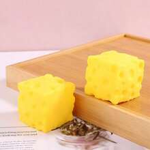 1 st Squeeze Cheese – extra stor mjuk ostkloss, skämtsam vuxengåva, jättestor stressboll, sensorisk stressavlastande leksak för vuxna – Sunny Days Entertainment - Multifärgad - Visa 7
