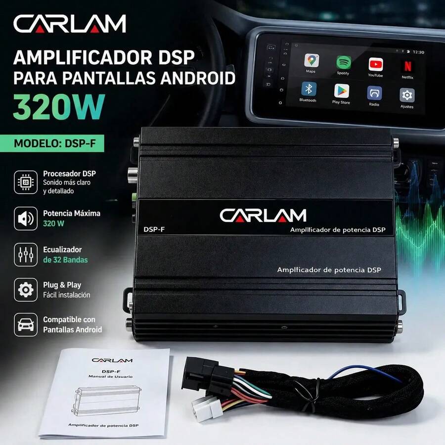 DSP-F Automotive 4 Channel 320W Amp Audio Digital Audio Processor For Android Car Stereo Displays - DSP-f - View 1