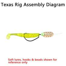 Lure Fishing Accessory Set, Brass Bullet Sinkers, Spring Bells, Barrel Swivels, 3D Fish Eyes, Offset Hooks, Quick Release Swivels, Texas Rig Components, Suitable For Freshwater And Saltwater Fishing - Multicolor - View 8