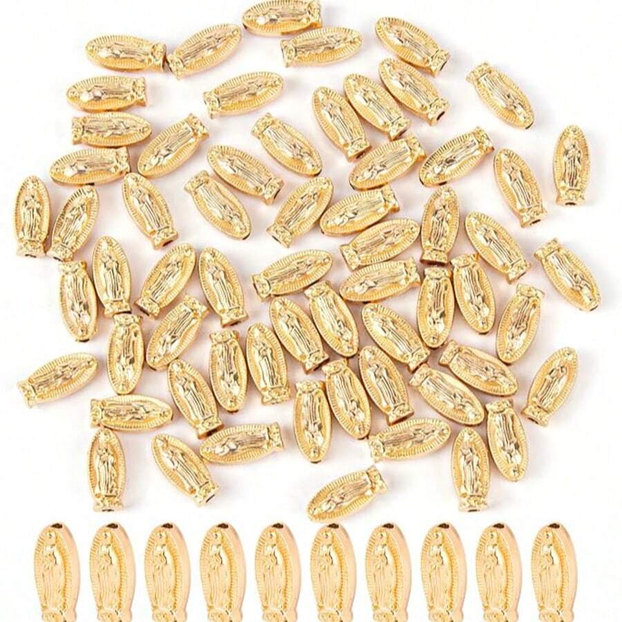 Bulk Pack Virgin Mary Our Lady Of Guadalupe Beads Virgin Mary Charms Loose Spacer Beads For Jewelry Making Finding - Virgin Mary - Bead - View 1