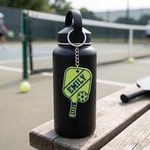 Personalized Name Pickleball Paddle Keychain, Acrylic Pickleball Key Ring, Sports Bag Charm, Backpack Pendant, Pickleball Accessories, Player Team Gift, Custom Bag Tag, Sports Souvenir - C-pickleball Keychain - View 6