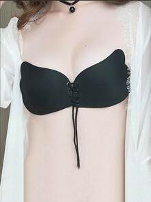 1/2pcs Wing-Shaped Adhesive Bra With Drawstring For Women, Backless Self-Adhesive Bra, Push-Up Invisible Strapless, Breathable Anti-Sagging, Suitable For Wedding Dress - Multicolor - View 6