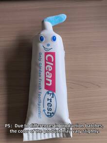 Squeeze Fun, Toothpaste Tube Pencil Case, Creative Smile, Stick And Play, Cute Foldable Pencil Holder, Suitable For Schoolmates, Back To School Season, Learning Supplies, Pencil Box, Pencil Case, Backpack - White - View 6