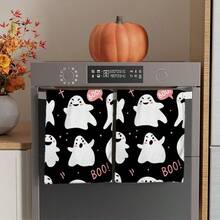 2/4/48pcs Halloween Series Black Background Pink Ghost Boo Pattern Printed Kitchen Towels - Super Soft, Highly Absorbent Polyester Tablecloths And Hand Towels, Perfect For Holiday Decor, Kitchen Decor, Party Decor. - Multicolor - View 14