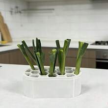 2件組水耕蔥種植套組，可重複使用無土蔥種植盆附穿孔蓋，適合桌面與窗台，小型居家園藝初學者理想選擇 - 多色 - 查看 4