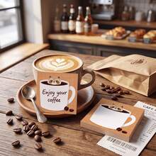 3 Packs 150 Sheets Coffee Cup Raccoon Sticky Notes, Cute Japanese Style Self-Adhesive Reminder To-Do List Pads For Students, Office And Home - 75 X 75 mm - View 6