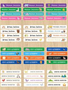 Customized Name Labels For School Supplies | Waterproof Stickers | Personalized Name Labels.Customized Name Labels For School Supplies | Waterproof Stickers | Personalized Name Labels - Multicolor - View 7