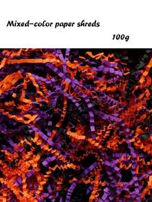 Halloween Gift Wrapping Shredded Paper, Crepe Paper Shreds Filler With Pumpkin Sequins, Crinkled Raffia Paper, Gift Box Filler, Gift Wrapping Material, Suitable For Halloween, Fragile Gift Protection, Halloween Gift Basket - Multiple Styles - View 12
