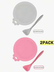 1SET /2SET Pet Can Lids Three-In-One Food Sealing Lids Universal Spoon Set Food Preservation Silicone Lids Pet Cat Dog Food Silicone Can Lids Food Spoon Set Suitable For Various Pets - Multicolor - View 14