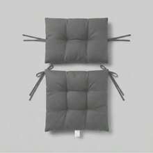 Premium Comfort Series: 1 Seat + 1 Backrest Plush Chair Cushion Set – Ergonomic Support - Grey - View 6