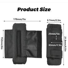 Shoulder Pads - 2pcs Black - View 5