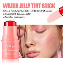 Eelhope Blush Lipstick Stick, Rubor para un Efecto Iluminador Natural, Set de Maquillaje Labial Mate Hidratante de Larga Duración. WFOB - rosa - Ver 7