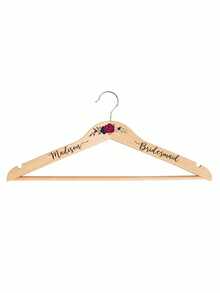 Customized Text Bride Wedding Hanger, Editable Personalized Name And Commemorative Words. Classic Keepsake For Bride And Bridesmaids. Designed Specifically For Wedding Dress Hanging, A Heartwarming Memorial Gift For Bridal Shower, Engagement And Wedding Day. - Multicolor - View 9