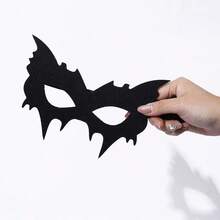 1 pièce Masque de demi-visage d'Halloween, Masque d'œil de chauve-souris pour fête d'Halloween, Cosplay d'anime & de film - A - Voir 9