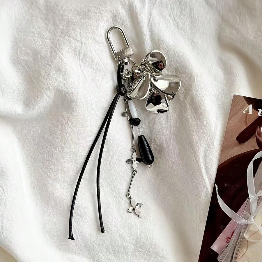 Y2K Gothic Phone Charm Chain, Dark Style Keychain Bag Pendant, Vintage Punk Strap For Phone Case Handbag Backpack Decoration - Multicolor - View 1