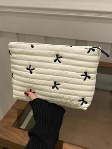 Nicekee Simple And Atmospheric Retro Practical Texture Quilted Clutch With Butterfly Print Design, Suitable For Outdoor Camping And Short Trips. - Multicolor - View 15