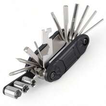 16-In-1 Portable Multi-Function Repair Tool, Folding Combination Hex Key Wrench, Bicycle Repair Tool Set - Multicolor - View 4