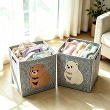 1pc 3D Animal Storage Box, Storage Container - Multicolor - View 2