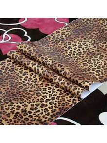Leopard Print Self-Adhesive Vinyl Wallpaper - Removable Textured Contact Paper With Interlocking Pattern, Waterproof And Easy To Peel And Stick, For Wall Decor, Refresh Your Home, Rama Decorative Sticker Gift, Birthday Graduation Gift - Multicolor - View 1