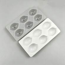 6-Cavity 3D Lemon Mousse Cake Mold, Suitable For Home Baking, Rectangular Silicone Fruit-Shaped Lemon Ice Cube Mold, 6-Cavity, Heat-Resistant Chocolate Dessert Mold, Suitable For French Pastries And Holiday Desserts - Multicolor - View 4