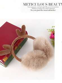Cute Cat Ear Faux Fur Foldable Ear Warmers, Women Windproof Thermal Winter Ear Covers, Outdoor Cycling Daily Cold Weather Accessory - Multicolor - View 8