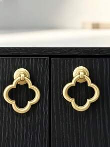 4pcs Gold Cabinet Handles, Cabinet Door Pulls, Drawer Handles, Zinc Alloy Gold Handles Suitable For Vanity, Kitchen Cabinets, Bathroom - Multicolor - View 6
