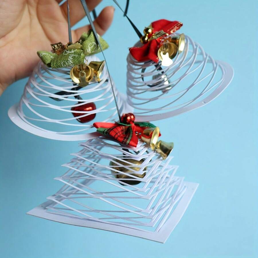 1 buah Cetakan Potong Logam Garis Sobek 3D Seri Dekorasi Natal Cetakan Pemotong Scrapbook Album Foto Dekorasi Kertas Timbul Templat untuk Pembuatan Kartu - Natal - View 1