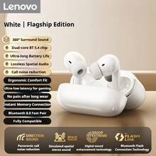 Lenovo -5.4 Bluetooth Earphones: In-Ear Noise Cancellation, Low Latency, HD Calls, Stereo Sound, Compatible With Multiple Devices. - View 11