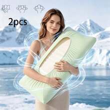 2 Sets Cool Breathable Full Pillowcase Set, Non-Slip Independent Pillowcase, Solid Color Easy To Put On, Soft And Skin-Friendly, Suitable For Hotel Use - View 10