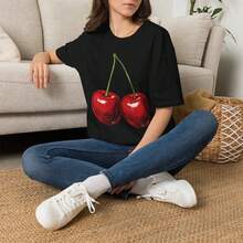 Women T-Shirts - 黑色 - 查看 1